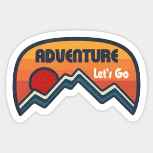 Let's Go Adventure Sticker